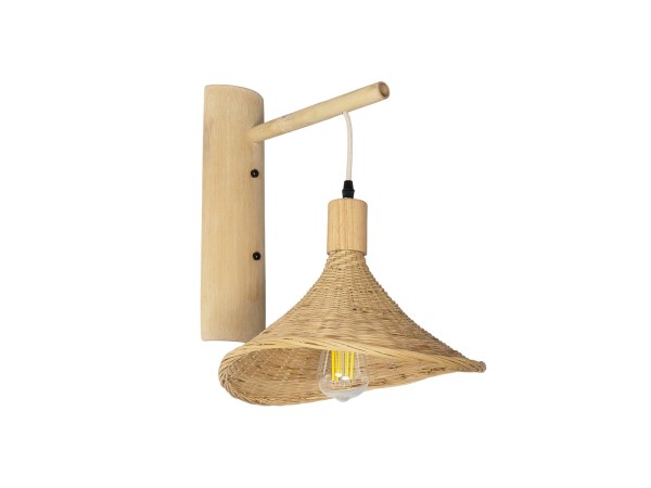GLOBOSTAR® KALIA 01964 Boho Φωτιστικό Τοίχου - Απλίκα με Ντουί 1 x E27 AC 220-240V IP20 - Μπεζ - Μ33 x Π36 x Υ42cm GLOBOSTAR® KALIA 01964 Boho Φωτιστικό Τοίχου - Απλίκα με Ντουί 1 x E27 AC 220-240V IP20 - Μπεζ - Μ33 x Π36 x Υ42cm