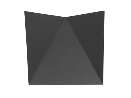 GLOBOSTAR® STEALTH 96509 Μοντέρνο Φωτιστικό Τοίχου - Απλίκα LED 10W 1200lm 60° AC 220-240V Αδιάβροχο IP65 Ψυχρό Λευκό 6000K - Bridgelux COB Chip & TÜV SÜD Driver - Γκρι Ανθρακί Ματ - Μ17 x Π7.5 x Υ17cm - 5 Χρόνια Εγγύηση