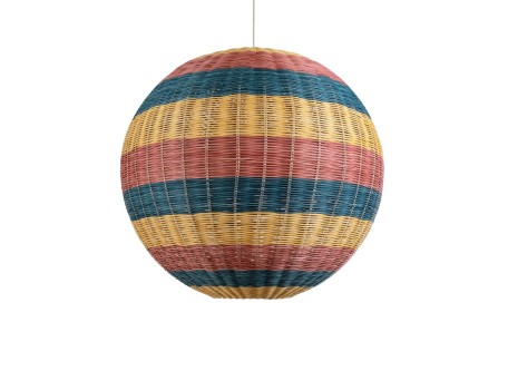 GLOBOSTAR® CABALLEROS 02063 Boho Κρεμαστό Φωτιστικό Οροφής με Ντουί 1 x E27 AC 220-240V IP20 - Πολύχρωμο - Μ70 x Π70 x Υ70cm