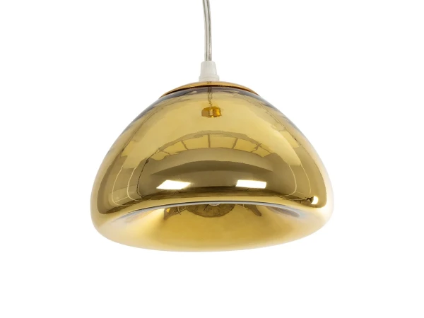 GLOBOSTAR® CRISTIN 999-0037 Μοντέρνο Κρεμαστό Φωτιστικό Οροφής με Ντουί 1 x G4 AC 220-240V IP20 - Χρυσό - Μ18 x Π18 x Υ13cm