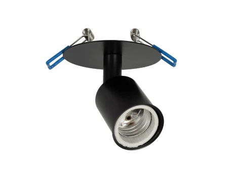 GLOBOSTAR® SARA 999-0058 Χωνευτό Φωτιστικό Οροφής με Ντουί 1 x E27 AC 220-240V IP20 - Μαύρο - Μ8.5 x Π8.5 x Υ11cm