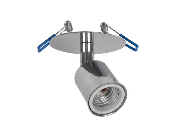 GLOBOSTAR® SARA 999-0059 Χωνευτό Φωτιστικό Οροφής με Ντουί 1 x E27 AC 220-240V IP20 - Ασημί - Μ8.5 x Π8.5 x Υ11cm