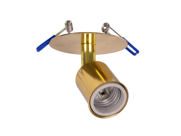 GLOBOSTAR® SARA 999-0060 Χωνευτό Φωτιστικό Οροφής με Ντουί 1 x E27 AC 220-240V IP20 - Χρυσό - Μ8.5 x Π8.5 x Υ11cm