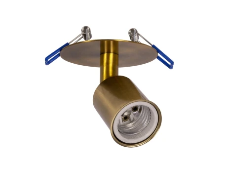 GLOBOSTAR® SARA 999-0061 Χωνευτό Φωτιστικό Οροφής με Ντουί 1 x E27 AC 220-240V IP20 - Χρυσό - Μ8.5 x Π8.5 x Υ11cm