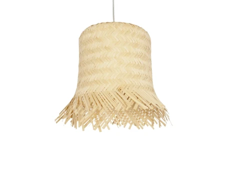 GLOBOSTAR® HAWAII 999-0125 Boho Κρεμαστό Φωτιστικό Οροφής με Ντουί 1 x E27 AC 220-240V IP20 - Μπεζ - Μ30 x Π30 x Υ30cm