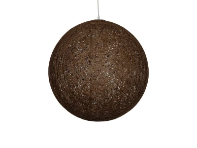 GLOBOSTAR® OCEANA 999-0156 Boho Κρεμαστό Φωτιστικό Οροφής με Ντουί 1 x E27 AC 220-240V IP20 - Καφέ - Μ60 x Π60 x Υ60cm