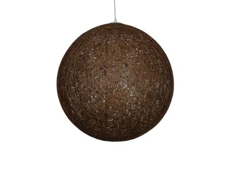 GLOBOSTAR® OCEANA 999-0156 Boho Κρεμαστό Φωτιστικό Οροφής με Ντουί 1 x E27 AC 220-240V IP20 - Καφέ - Μ60 x Π60 x Υ60cm