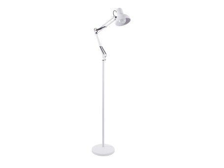 GLOBOSTAR® AUDREY 01471 Vintage Επιδαπέδιο Φωτιστικό με Ντουί 1 x E27 AC 220-240V IP20 - Λευκό - Μ15 x Π15 x Υ190cm