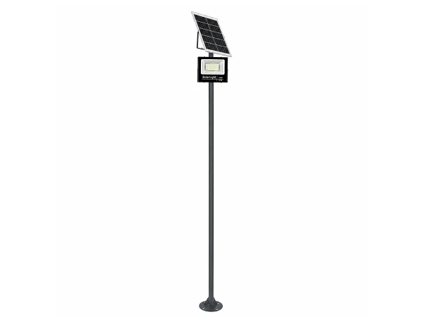 GLOBOSTAR® HELIOS-280 GLB-000-0003 Μεταλλικός Γαλβανισμένος Στύλος Φωτισμού για Φωτοβολταϊκό Προβολέα Εξωτερικού Χώρου - RAL 7016 Γκρι Ανθρακί - Μ35 × Π25 × Υ280cm