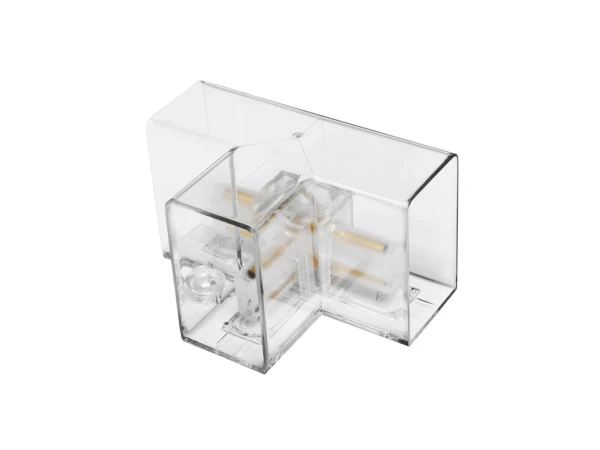 GLOBOSTAR® HEXON GLB-101-0091 Σύνδεσμος T AC 220-240V IP20 - Διάφανο - Μ7 x Π4.5 x Υ4cm