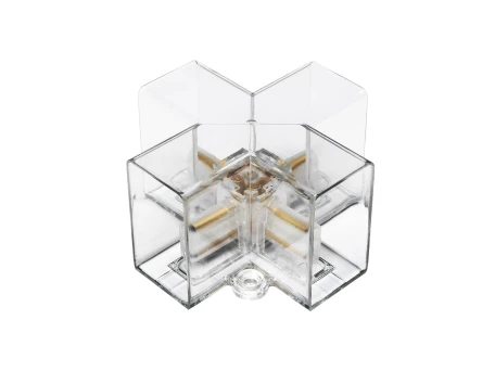 GLOBOSTAR® HEXON GLB-101-0093 Σύνδεσμος + AC 220-240V IP20 - Διάφανο - Μ7 x Π7 x Υ4cm