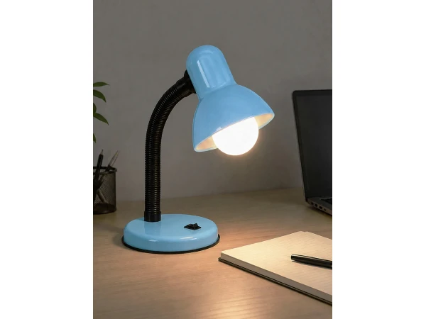 GLOBOSTAR® STUDENT GLB-102-0009 Μοντέρνο Επιτραπέζιο Φωτιστικό Πορτατίφ με Ντουί 1 x E27 AC 220-240V IP20 - Γαλάζιο & Μαύρο - Μ14 x Π14 x Υ32cm GLOBOSTAR® STUDENT GLB-102-0009 Μοντέρνο Επιτραπέζιο Φωτιστικό Πορτατίφ με Ντουί 1 x E27 AC 220-240V IP20 - Γαλάζιο & Μαύρο - Μ14 x Π14 x Υ32cm