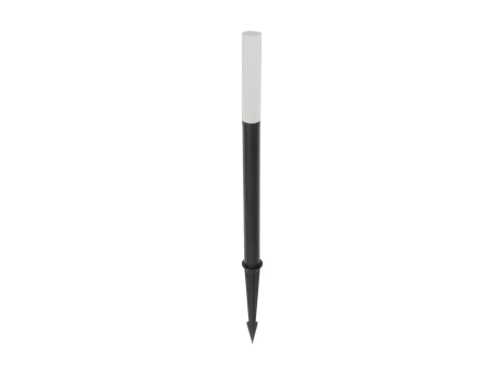 GLOBOSTAR® REED GLB-103-0008 Φωτιστικό Κολωνάκι Κήπου με Καρφωτή Βάση LED 5W 450lm 360° DC 24V Αδιάβροχο IP65 Θερμό Λευκό 2700K - Sanan SMD Chip - Μαύρο Ματ - Μ3 x Π3 x Υ65cm - 3 Χρόνια Εγγύηση