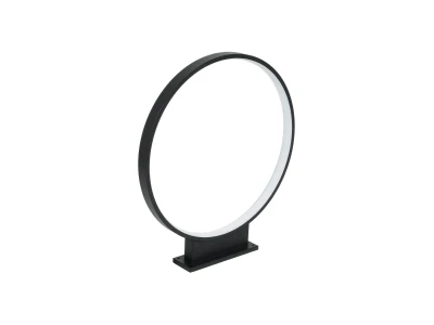 GLOBOSTAR® LUNEA GLB-103-0009 Φωτιστικό Κολωνάκι Κήπου LED 15W 1350lm 120° AC 220-240V Αδιάβροχο IP65 Θερμό Λευκό 2700K - Sanan SMD Chip - Μαύρο Ματ - Μ45 x Π7 x Υ50cm - 3 Χρόνια Εγγύηση