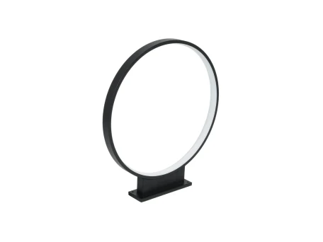 GLOBOSTAR® LUNEA GLB-103-0009 Φωτιστικό Κολωνάκι Κήπου LED 15W 1350lm 120° AC 220-240V Αδιάβροχο IP65 Θερμό Λευκό 2700K - Sanan SMD Chip - Μαύρο Ματ - Μ45 x Π7 x Υ50cm - 3 Χρόνια Εγγύηση
