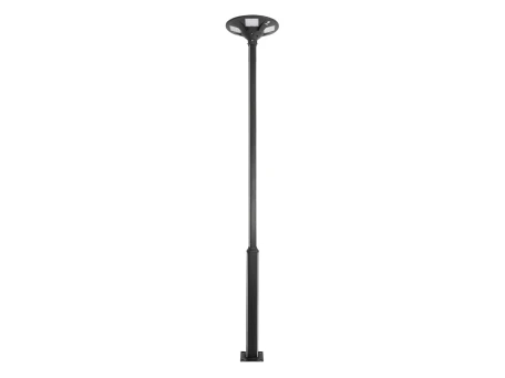 GLOBOSTAR® STILIA GLB-103-0023 Στύλος/Κολώνα για Φωτιστικό Πλατείας/Πάρκου/Κήπου LED 72W 6480lm 120° AC 220-240V Αδιάβροχο IP65 Θερμό Λευκό 2700K - Sanan SMD Chip - Μαύρο Ματ - Μ21 x Π21 x Υ300cm - 3 Χρόνια Εγγύηση