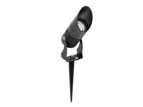 GLOBOSTAR® GARDO GLB-103-0025 Φωτιστικό Σποτ για Φυτά - Δέντρα με Βάση Κήπου / Καρφωτό LED 10W 900lm 24° DC 24V Αδιάβροχο IP65 Θερμό Λευκό 2700K - Sanan SMD Chip - Μαύρο Ματ - Μ5 x Π5 x Υ18cm - 3 Χρόνια Εγγύηση