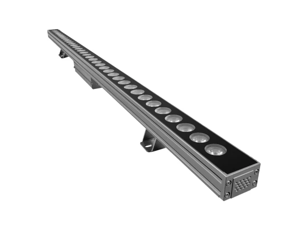 GLOBOSTAR® WASHERLUMA GLB-103-0033 Μπάρα Φωτισμού Wall Washer LED 36W 3240lm 30° AC 220-240V Αδιάβροχο IP65 Θερμό Λευκό 2700K - Sanan SMD Chip - Γκρι Ανθρακί Ματ - Μ100 x Π4 x Υ6.5cm - 3 Χρόνια Εγγύηση