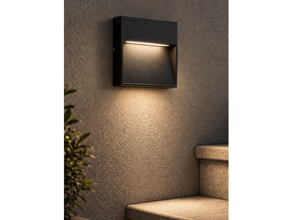 GLOBOSTAR® STEPINI GLB-103-0035 Φωτιστικό Σκαλοπατιού / Διαδρόμου LED 3W 270lm 45° AC 220-240V Αδιάβροχο IP65 Θερμό Λευκό 2700K - Sanan SMD Chip - Μαύρο Ματ - Μ11.5 x Π3 x Υ11.5cm - 3 Χρόνια Εγγύηση GLOBOSTAR® STEPINI GLB-103-0035 Φωτιστικό Σκαλοπατιού / Διαδρόμου LED 3W 270lm 45° AC 220-240V Αδιάβροχο IP65 Θερμό Λευκό 2700K - Sanan SMD Chip - Μαύρο Ματ - Μ11.5 x Π3 x Υ11.5cm - 3 Χρόνια Εγγύηση