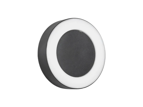 GLOBOSTAR® LINEART GLB-103-0038 Φωτιστικό Τοίχου / Απλίκα LED 18W 1620lm 120° AC 220-240V Αδιάβροχο IP65 Θερμό Λευκό 2700K - Sanan SMD Chip - Μαύρο Ματ - Μ20 x Π4.5 x Υ20cm - 3 Χρόνια Εγγύηση