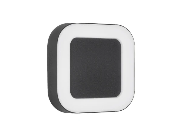 GLOBOSTAR® LINEART GLB-103-0039 Φωτιστικό Τοίχου / Απλίκα LED 18W 1620lm 120° AC 220-240V Αδιάβροχο IP65 Θερμό Λευκό 2700K - Sanan SMD Chip - Μαύρο Ματ - Μ20 x Π4.5 x Υ20cm - 3 Χρόνια Εγγύηση