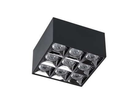 kelvo® LUMINAR KLV-101-0341 Φωτιστικό Downlight Σποτ LED 30W 4200lm 36° AC 220-240V IP20 Φυσικό Λευκό 4500K - Osram SMD Chip & TÜV SÜD Driver - Μαύρο Ματ - Μ12 x Π12 x Υ6.6cm - 5 Χρόνια Εγγύηση
