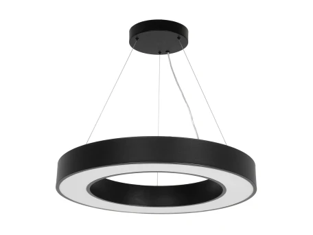 kelvo® RA KLV-101-0365 Κρεμαστό Φωτιστικό Οροφής LED 67W 6700lm 120° AC 220-240V IP20 Ρυθμιζόμενο Λευκό CCT με Χειριστήριο από 2700K έως 6000K Dimmable - Lumileds SMD Chip - Μαύρο Ματ - Μ60 x Π60 x Υ8cm - 3 Χρόνια Εγγύηση