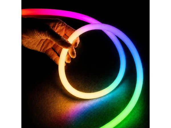 kelvo® AURAFLEX KLV-101-0508 Ταινία Neon Flex LED 14W/m 840lm/m 360° DC 24V Αδιάβροχο IP65 120 x SMD5054 Chip/m Πολύχρωμο RGB+WW Dimmable - Sanan SMD Chip - Μ1000 x Π2 x Υ2cm - Ρολό 10 Μέτρων - 6 Χρόνια Εγγύηση