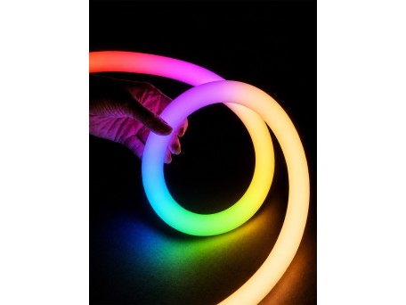 kelvo® AURAFLEX KLV-101-0511 Ταινία Neon Flex LED 14W/m 840lm/m 360° DC 24V Αδιάβροχο IP65 120 x SMD5054 Chip/m Πολύχρωμο RGB+WW Dimmable - Sanan SMD Chip - Μ1000 x Π3.3 x Υ3.3cm - Ρολό 10 Μέτρων - 6 Χρόνια Εγγύηση