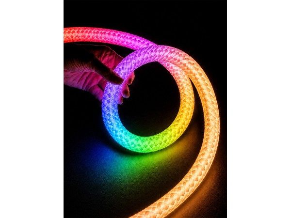 kelvo® GLOWFLEX KLV-101-0518 Ψηφιακή Pixel Addressable Ταινία Neon Flex με Πλεκτή Υφασμάτινη Επένδυση LED 14W/m 840lm/m 360° DC 24V Αδιάβροχο IP65 120 x SMD5054 Chip/m Πολύχρωμο RGB+WW Dimmable SPI/TTL Protocol IC TM1814 - Sanan SMD Chip - Μ1000 x Π3.5 x kelvo® GLOWFLEX KLV-101-0518 Ψηφιακή Pixel Addressable Ταινία Neon Flex με Πλεκτή Υφασμάτινη Επένδυση LED 14W/m 840lm/m 360° DC 24V Αδιάβροχο IP65 120 x SMD5054 Chip/m Πολύχρωμο RGB+WW Dimmable SPI/TTL Protocol IC TM1814 - Sanan SMD Chip - Μ1000 x Π3.5 x