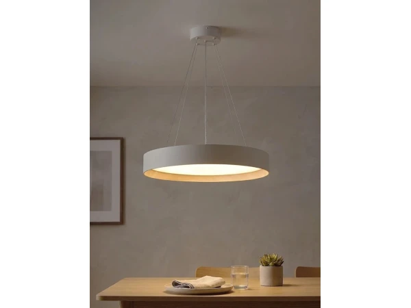 kelvo® RONDO KLV-101-0589 Κρεμαστό Φωτιστικό Οροφής LED 36W 3600lm 120° AC 220-240V IP20 Ρυθμιζόμενο Λευκό CCT με Διακόπτη στο Driver 2700K/4500K/6000K Triac Dimmable - Lumileds SMD Chip & ENEC/TÜV Driver - Λευκό Ματ & Εφέ Ξύλου - Μ50 x Π50 x Υ7cm - 5 Χρό kelvo® RONDO KLV-101-0589 Κρεμαστό Φωτιστικό Οροφής LED 36W 3600lm 120° AC 220-240V IP20 Ρυθμιζόμενο Λευκό CCT με Διακόπτη στο Driver 2700K/4500K/6000K Triac Dimmable - Lumileds SMD Chip & ENEC/TÜV Driver - Λευκό Ματ & Εφέ Ξύλου - Μ50 x Π50 x Υ7cm - 5 Χρό