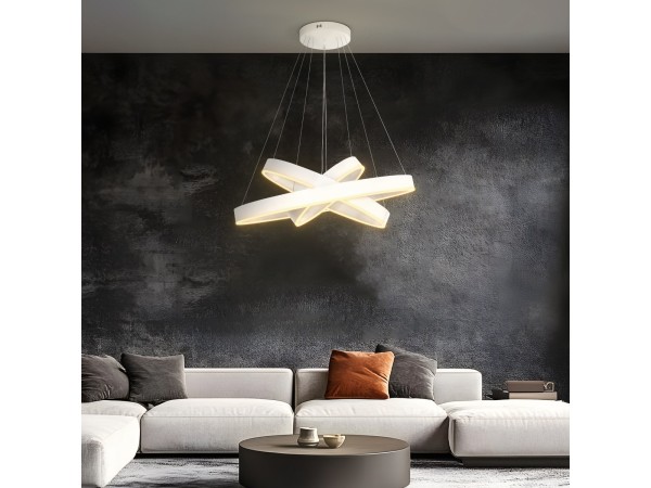 kelvo® VENOM KLV-101-0200-V2 Κρεμαστό Φωτιστικό Οροφής LED 120W 12000lm 120° AC 220-240V IP20 Ρυθμιζόμενο Λευκό CCT με Χειριστήριο από 2700K έως 6000K Dimmable - Lumileds SMD Chip - Λευκό Ματ - Μ80 x Π80 x Υ80cm - 3 Χρόνια Εγγύηση kelvo® VENOM KLV-101-0200-V2 Κρεμαστό Φωτιστικό Οροφής LED 120W 12000lm 120° AC 220-240V IP20 Ρυθμιζόμενο Λευκό CCT με Χειριστήριο από 2700K έως 6000K Dimmable - Lumileds SMD Chip - Λευκό Ματ - Μ80 x Π80 x Υ80cm - 3 Χρόνια Εγγύηση