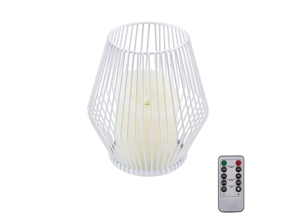 GloboStar® CANDLE 76488 Διακοσμητικό Realistic Κερί με LED Εφέ Κινούμενης Φλόγας - Μπαταρίας 2 x AA (Δεν Συμπεριλαμβάνονται) & Ασύρματο Χειριστήριο IR Θερμό Λευκό 2700K Dimmable Λευκό Φ14 x Υ16cm GloboStar® CANDLE 76488 Διακοσμητικό Realistic Κερί με LED Εφέ Κινούμενης Φλόγας - Μπαταρίας 2 x AA (Δεν Συμπεριλαμβάνονται) & Ασύρματο Χειριστήριο IR Θερμό Λευκό 2700K Dimmable Λευκό Φ14 x Υ16cm