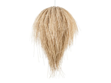 GLOBOSTAR® ARCHIPELAGO 01749 Boho Κρεμαστό Φωτιστικό Οροφής με Ντουί 1 x E27 AC 220-240V IP20 - Μπεζ - Μ40 x Π40 x Υ63cm
