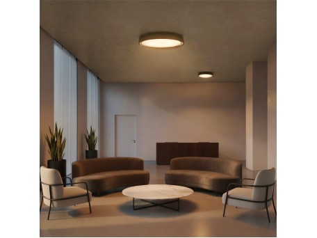 kelvo® BARCHETTA KLV-101-0265-V2 Φωτιστικό Οροφής LED 72W 7200lm 120° AC 220-240V IP20 Ρυθμιζόμενο Λευκό CCT με Χειριστήριο από 2700K έως 6000K Dimmable - Lumileds SMD Chip - Μαύρο Ματ - Μ48 x Π48 x Υ8.2cm - 3 Χρόνια Εγγύηση