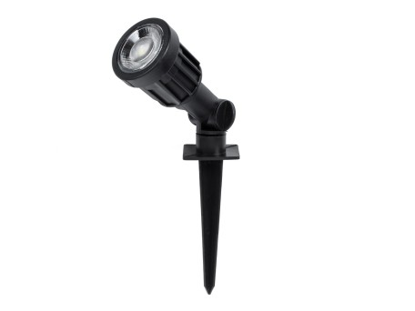 GLOBOSTAR® GARDENINI 61544 Φωτιστικό Σποτ για Φυτά - Δέντρα με Βάση Κήπου / Καρφωτό LED 5W 400lm 38° DC 24V Αδιάβροχο IP68 Πράσινο Dimmable - Lumileds SMD Chip - Μαύρο - Μ5.5 x Π5.5 x Υ13.5cm - 3 Χρόνια Εγγύηση