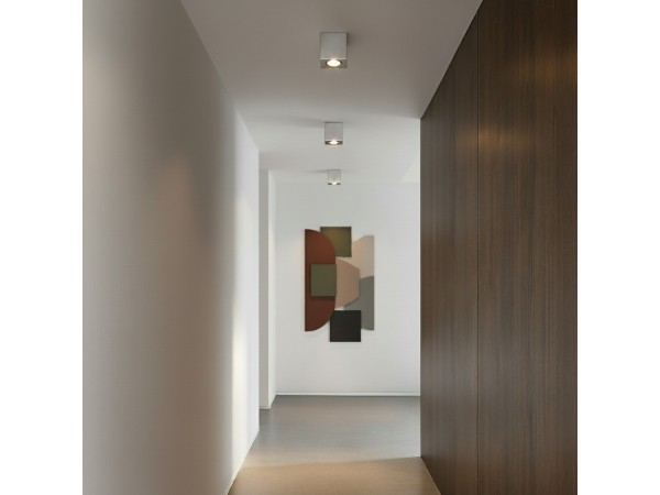 kelvo® AKIRA KLV-101-0030 Κινούμενο Φωτιστικό Downlight Σποτ για Λάμπα MR16 με Ντουί GU10 AC 220-240V IP20 - Νίκελ Βούρτσας - Μ8 x Π8 x Υ10cm