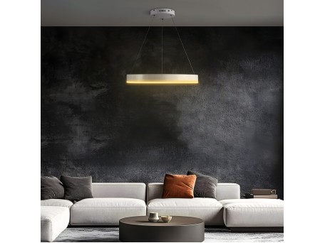 kelvo® VENOM KLV-101-0188 Κρεμαστό Φωτιστικό Οροφής LED 45W 4500lm 120° AC 220-240V IP20 Ρυθμιζόμενο Λευκό CCT με Χειριστήριο από 2700K έως 6000K Dimmable - Lumileds SMD Chip - Λευκό Ματ - Μ60 x Π60 x Υ6.5cm - 3 Χρόνια Εγγύηση