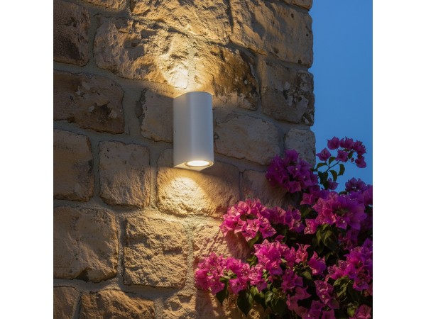 kelvo® MURANO KLV-101-0017 Φωτιστικό Τοίχου / Απλίκα για 2 Λάμπες MR16 με Ντουί GU10 AC 220-240V Αδιάβροχο IP65 - Λευκό Ματ - Μ8 x Π8 x Υ15cm kelvo® MURANO KLV-101-0017 Φωτιστικό Τοίχου / Απλίκα για 2 Λάμπες MR16 με Ντουί GU10 AC 220-240V Αδιάβροχο IP65 - Λευκό Ματ - Μ8 x Π8 x Υ15cm