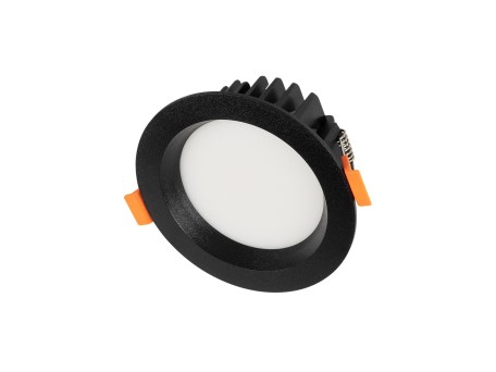 GLOBOSTAR® WATERA 60897 Χωνευτό Downlight Σποτ Panel Μπάνιου & WC LED 12W 1500lm 120° AC 220-240V Αδιάβροχο IP54 Ρυθμιζόμενο Λευκό CCT με Διακόπτη στο Σώμα 2700K/4500K/6000K Dimmable - Lumileds SMD Chip & TÜV SÜD Driver - Μαύρο Ματ - Μ10.8 x Π10.8 x Υ3.2c