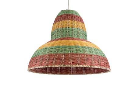 GLOBOSTAR® CABALLEROS 02058 Boho Κρεμαστό Φωτιστικό Οροφής με Ντουί 1 x E27 AC 220-240V IP20 - Πολύχρωμο - Μ70 x Π70 x Υ60cm