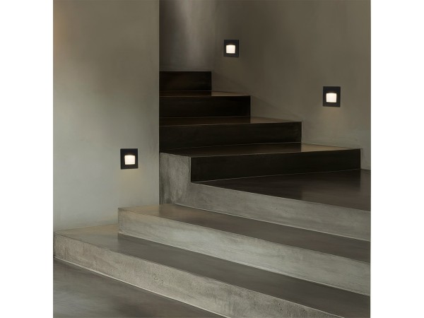 kelvo® STEPART KLV-101-0077 Χωνευτό Φωτιστικό Σκαλοπατιού / Διαδρόμου LED 3W 375lm 45° AC 220-240V Αδιάβροχο IP65 Θερμό Λευκό 2700K - Lumileds SMD Chip & TÜV SÜD Driver - Μαύρο Ματ - Μ8.5 x Π5 x Υ8.5cm / Q6.7 x 6.7cm - 5 Χρόνια Εγγύηση kelvo® STEPART KLV-101-0077 Χωνευτό Φωτιστικό Σκαλοπατιού / Διαδρόμου LED 3W 375lm 45° AC 220-240V Αδιάβροχο IP65 Θερμό Λευκό 2700K - Lumileds SMD Chip & TÜV SÜD Driver - Μαύρο Ματ - Μ8.5 x Π5 x Υ8.5cm / Q6.7 x 6.7cm - 5 Χρόνια Εγγύηση