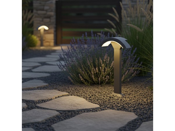 kelvo® GREMO KLV-101-0125 Φωτιστικό Κολωνάκι Κήπου LED 10W 1050lm 45° AC 220-240V Αδιάβροχο IP65 Θερμό Λευκό 2700K - Lumileds SMD Chip & TÜV SÜD Driver - Γκρι Ανθρακί Ματ - Μ29.5 x Π11.5 x Υ50cm - 5 Χρόνια Εγγύηση