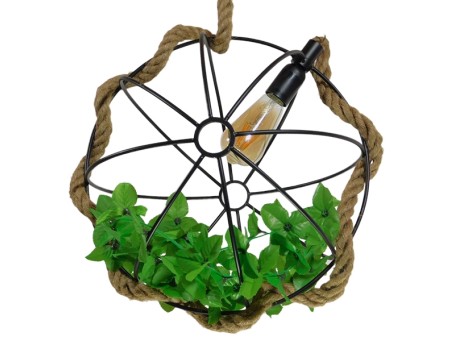 GLOBOSTAR® BRADLEY 10001329 Vintage Κρεμαστό Φωτιστικό Οροφής με Ντουί 1 x E27 AC 220-240V IP20 - Πολύχρωμο - Μ42 x Π42 x Υ42cm