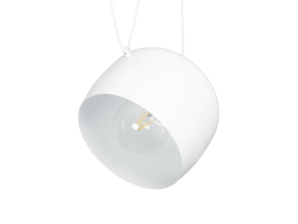 GLOBOSTAR® JASPER 01374 Μοντέρνο Κρεμαστό Φωτιστικό Οροφής με Ντουί 1 x E27 AC 220-240V IP20 - Λευκό - Μ25 x Π25 x Υ22cm GLOBOSTAR® JASPER 01374 Μοντέρνο Κρεμαστό Φωτιστικό Οροφής με Ντουί 1 x E27 AC 220-240V IP20 - Λευκό - Μ25 x Π25 x Υ22cm