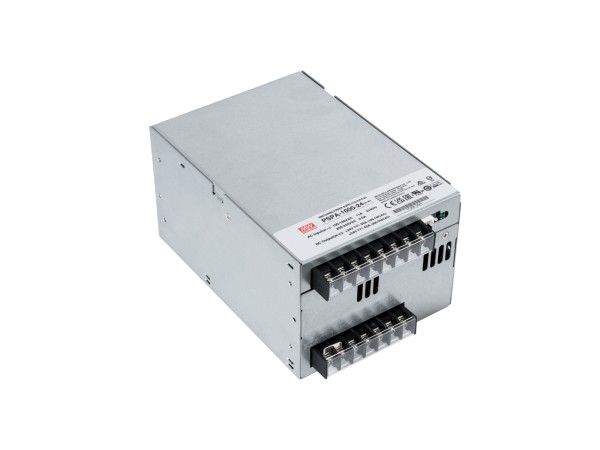 GLOBOSTAR® MEANWELL-PSPA1000-24 90792 Τροφοδοτικό/Μετασχηματιστής Class I PELV 1000W 42A AC 220-240V σε DC 24V IP20 - Ρυθμιζόμενo από DC 22V έως DC 28V - Ασημί - Μ17 x Π12 x Υ9.3cm - 3 Χρόνια Εγγύηση