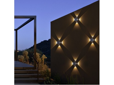 kelvo® ARKOS KLV-101-0108 Φωτιστικό Τοίχου / Απλίκα LED 8W 840lm 15° AC 220-240V Αδιάβροχο IP65 Θερμό Λευκό 2700K - CREE SMD Chip & TÜV SÜD Driver - Γκρι Ανθρακί Ματ - Μ13 x Π5.5 x Υ13cm - 5 Χρόνια Εγγύηση