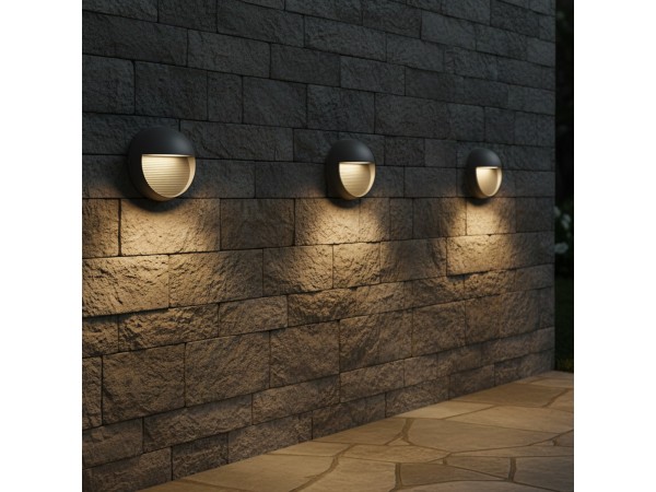 kelvo® STEPART KLV-101-0096 Φωτιστικό Σκαλοπατιού / Διαδρόμου LED 3W 375lm 45° AC 220-240V Αδιάβροχο IP65 Θερμό Λευκό 2700K - Lumileds SMD Chip & TÜV SÜD Driver - Γκρι Ανθρακί Ματ - Μ16 x Π8 x Υ16cm - 5 Χρόνια Εγγύηση