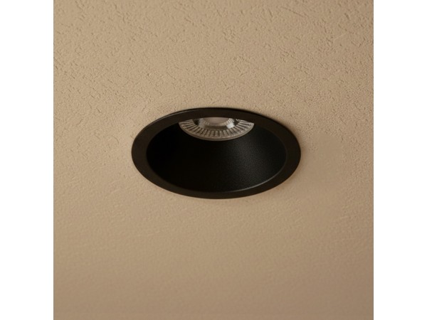kelvo® DELTA KLV-101-0032 Χωνευτό Φωτιστικό Downlight Σποτ για Λάμπα MR16 με Ντουί GU10 AC 220-240V IP20 - Μαύρο Ματ - Μ8.5 x Π8.5 x Υ3.5cm / Q7.5cm