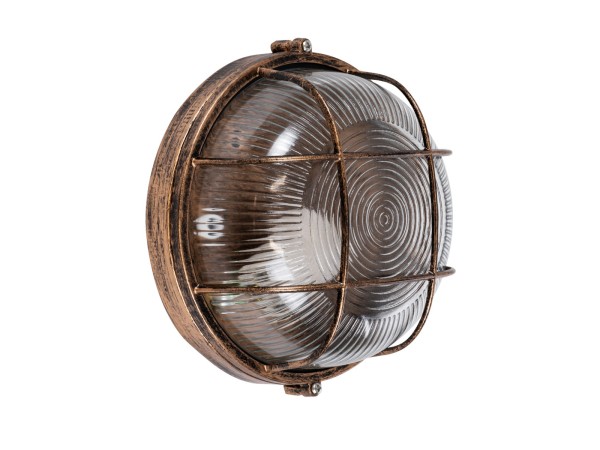 GLOBOSTAR® BOATLIGHT 61587 Vintage Φωτιστικό Καραβοχελώνα Τοίχου & Οροφής με Ντουί 1 x E27 AC 220-240V Αδιάβροχο IP65 - Χάλκινο Εφέ Σκουριάς Ματ - Μ17.5 x Π17.5 x Υ9cm GLOBOSTAR® BOATLIGHT 61587 Vintage Φωτιστικό Καραβοχελώνα Τοίχου & Οροφής με Ντουί 1 x E27 AC 220-240V Αδιάβροχο IP65 - Χάλκινο Εφέ Σκουριάς Ματ - Μ17.5 x Π17.5 x Υ9cm